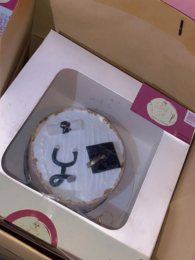 Congratulations Cake For Dr Yashals Achievement In Becoming A Physical Therapist - Professional Achievement Cake By Whisk And Sift Karachi