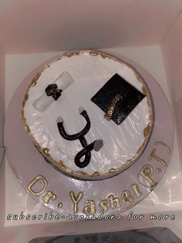Convocation Celebration Cake For Dr Yashal For Becoming A Physical Therapist - Graduation Cake With Academic Theme - Best Convocation Cake 2025