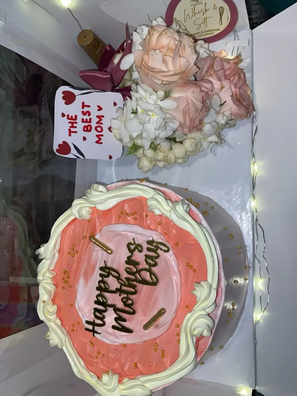 Happy Mothers Day Beautiful Cake - Premium Mother Day Cake With Elegant Floral Decoration And Creamy Texture - Viral Mother Day Cake Design