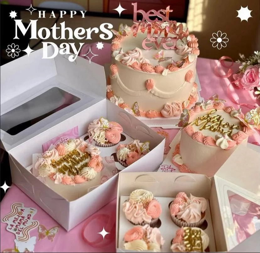 Mothers Day Bento Box With Mini Cake And Love Message - Personalized Mother Day Gift Box - Latest Bento Cake Trend 2025