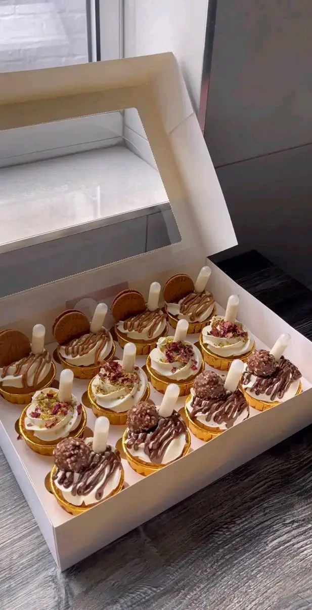 Assorted Cupcakes Box With Multiple Flavors And Designs For Your Special Occasions - Gift Cupcakes Box - Best Cupcake Gift Box 2025