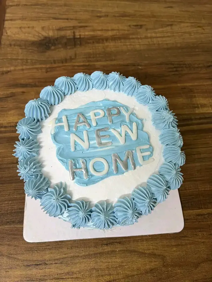 Happy New Home Cake With Warm Wishes And House Warming Decorations - New Home Celebration Cake - Trending House Warming Cake 2025